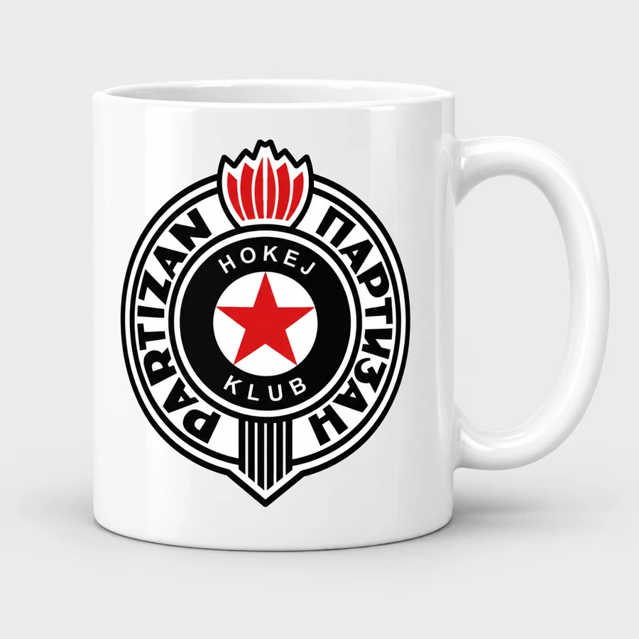 Šolja HK Partizan — prikaz dizajna